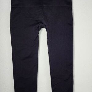 Spanx 1X look at me now cropped legging, very black